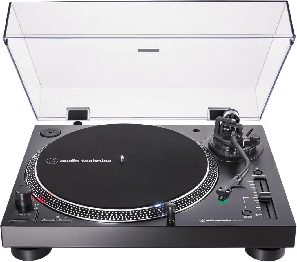 melhores toca discos para DJ toca-discos-direct-drive-Audio-Technica-AT-LP120XUSB-BK-melhores-toca-discos-para-dj