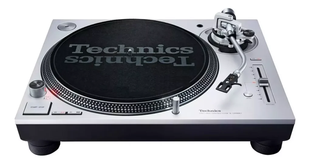 melhores toca discos para DJ toca-discos-direct-drive-Technics-SL-1200-MK7-Silver-melhores-toca-discos-para-dj
